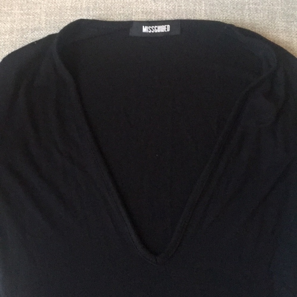 Long Sleeve Plunge V neck bodysuit - Picture 3 of 5